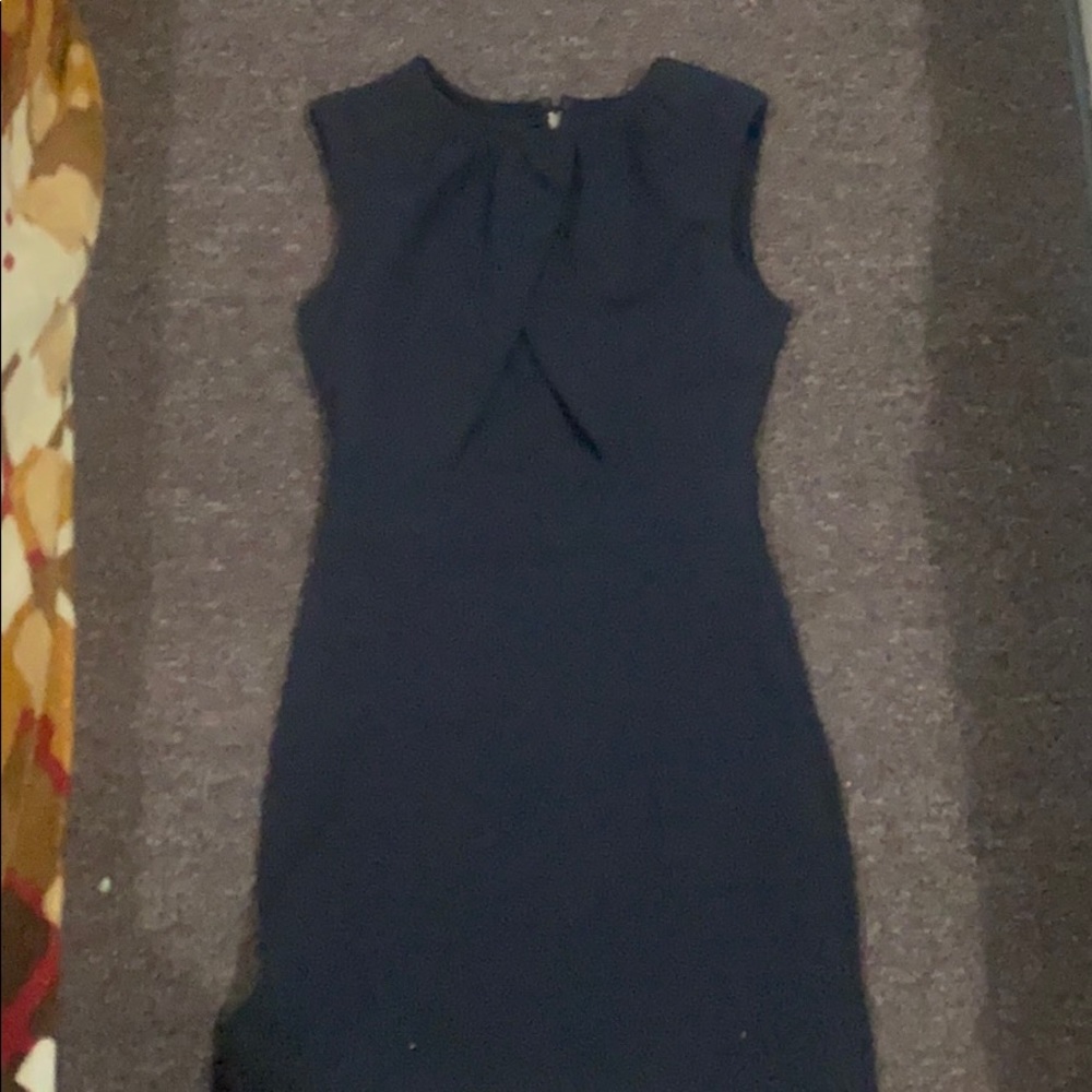 Mangos dress navy blue